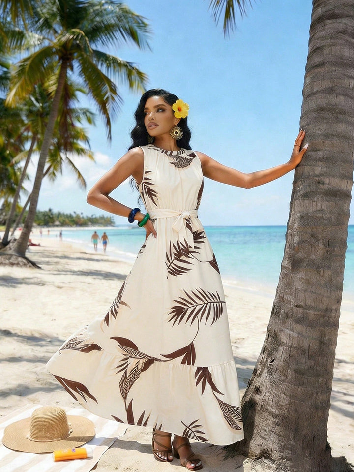 Rochie maxi SHEIN, kaki