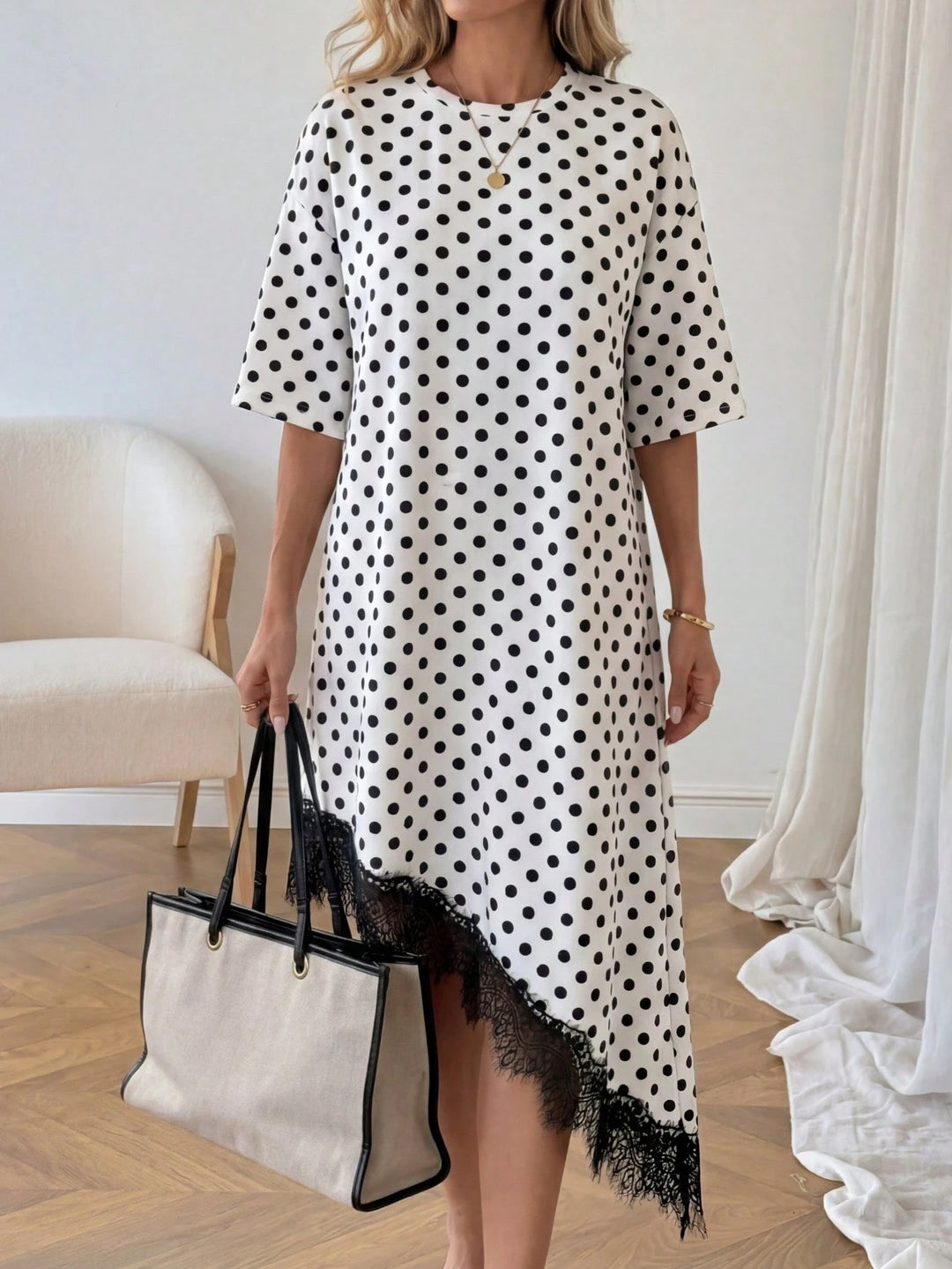 Rochie midi SHEIN, mix culori