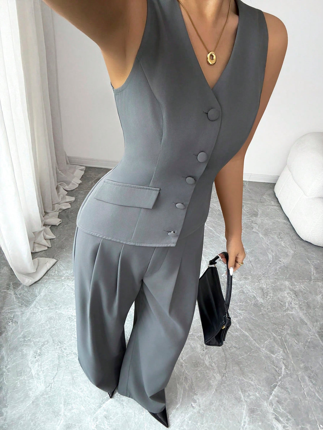 Costum SHEIN, gri