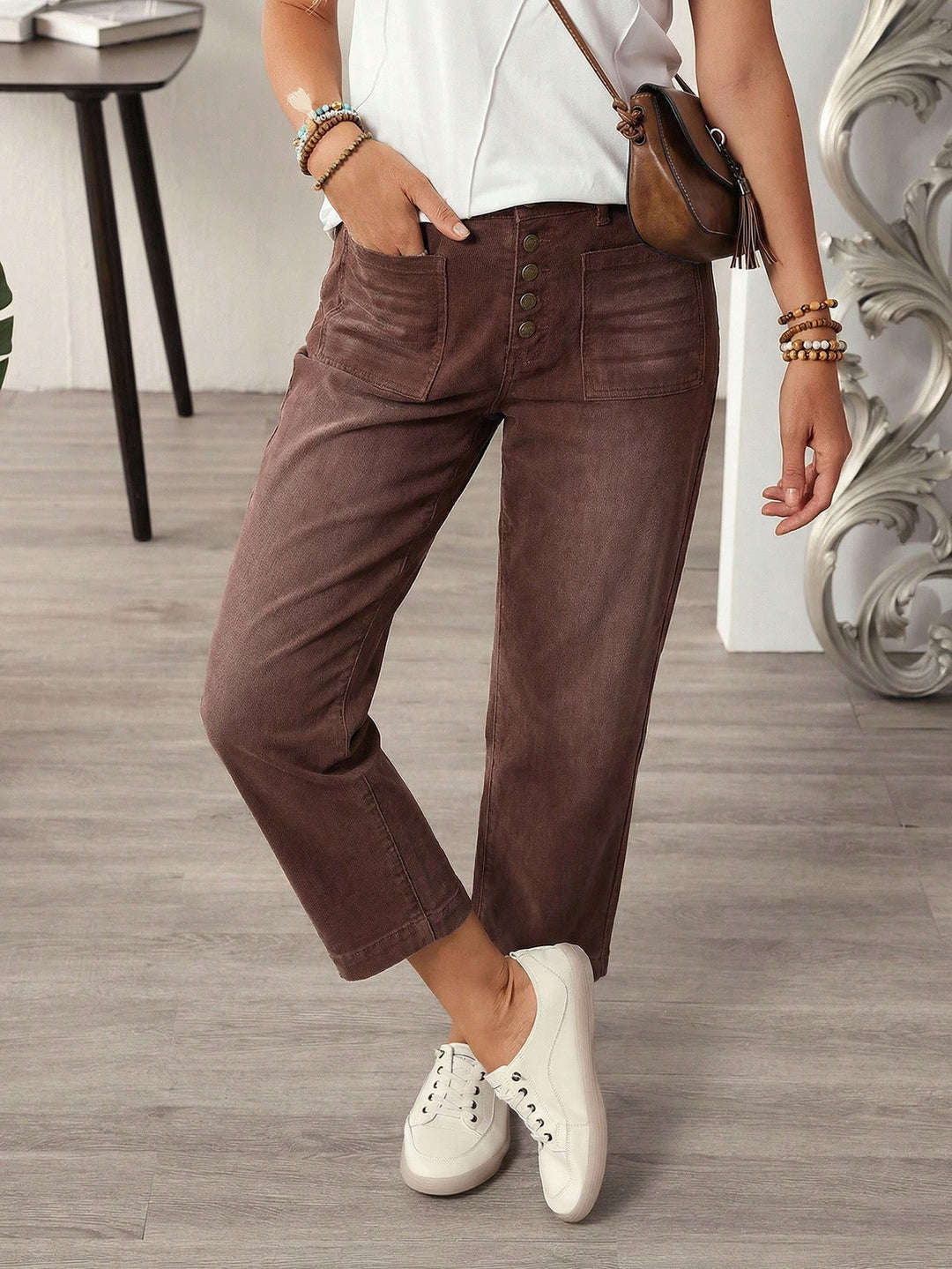 Jeans SHEIN, maro