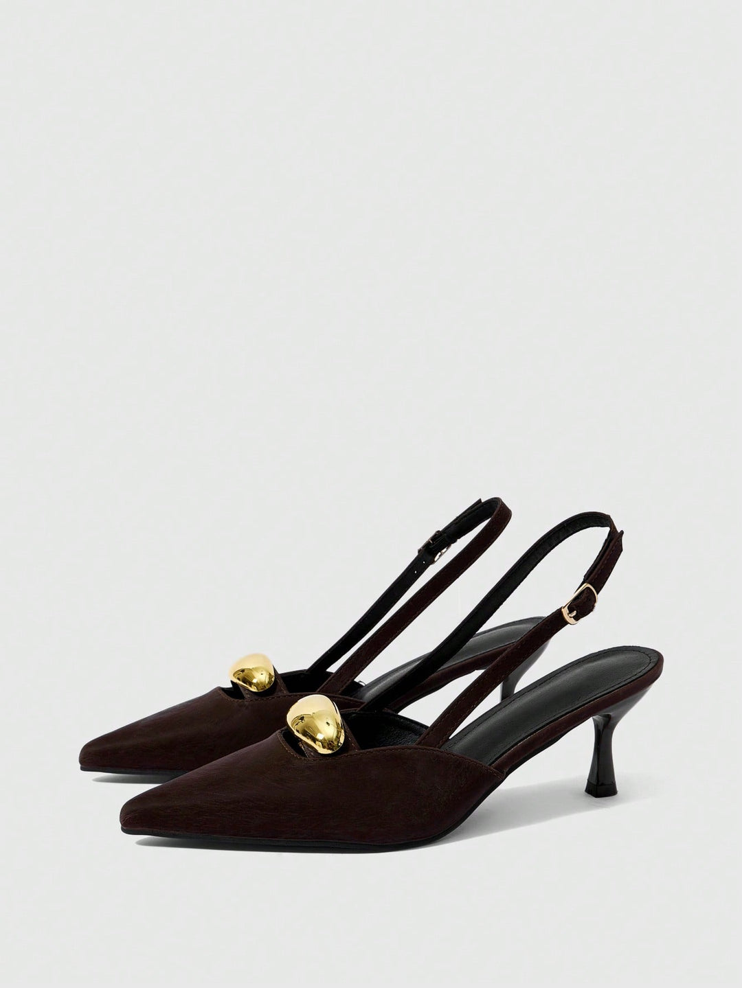 Pantofi cu toc SHEIN, maro