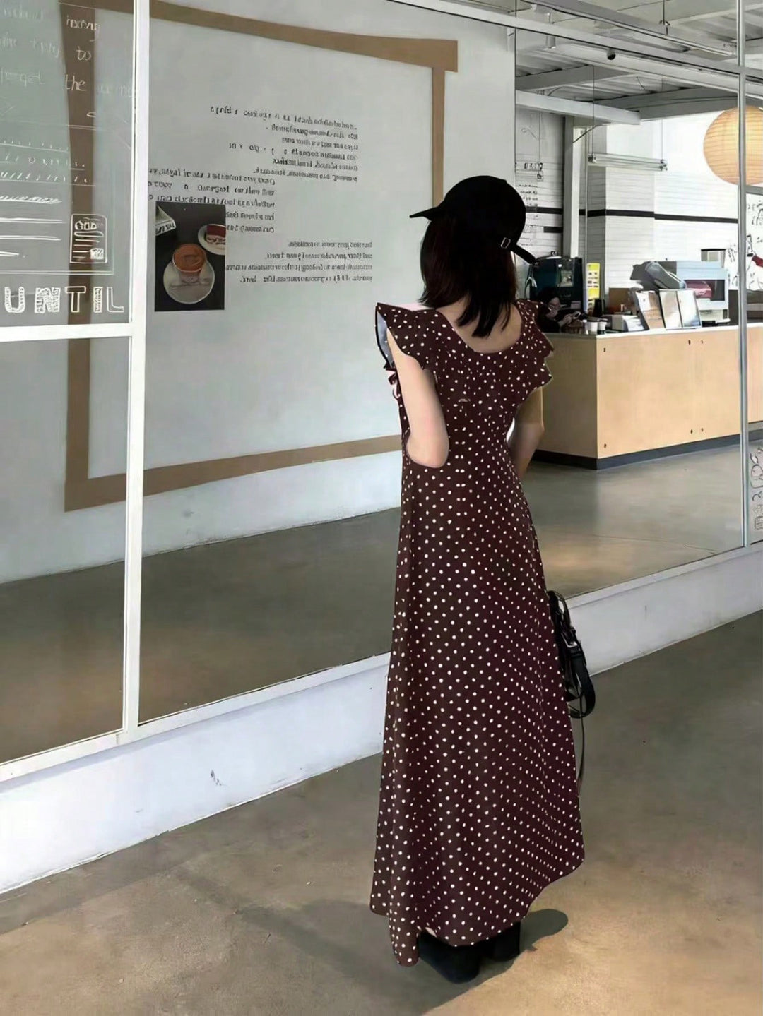 Rochie maxi SHEIN, maro