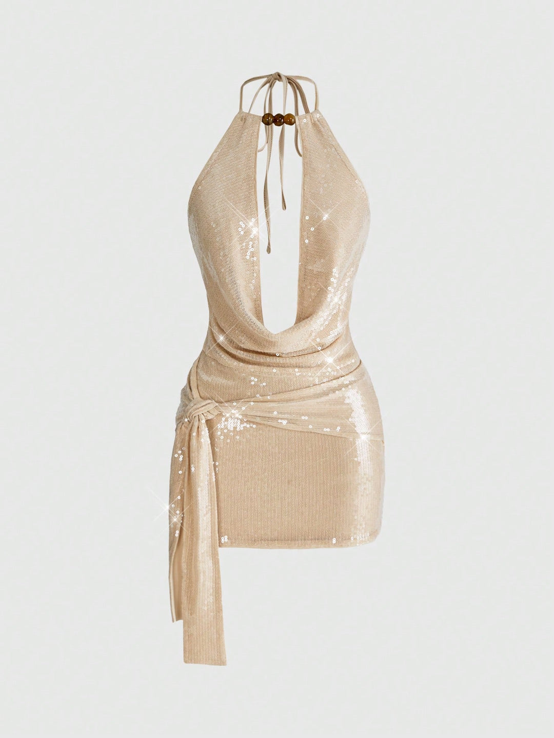 Rochie mini SHEIN, auriu
