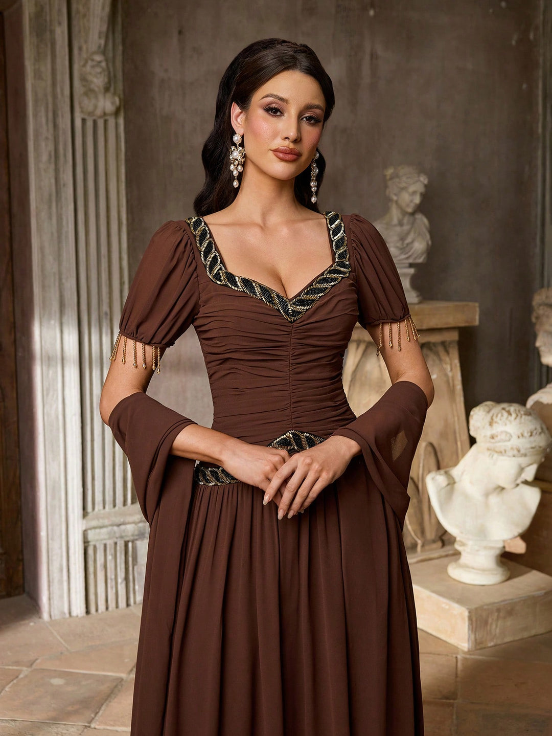 Rochie SHEIN, maro