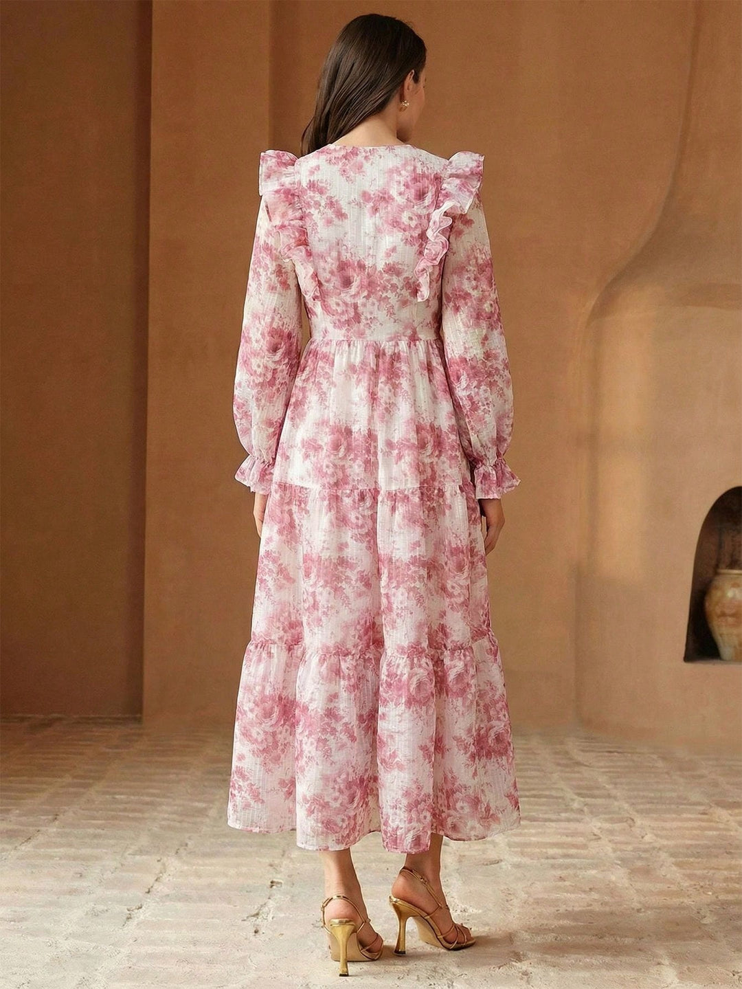 Rochie maxi SHEIN, roz