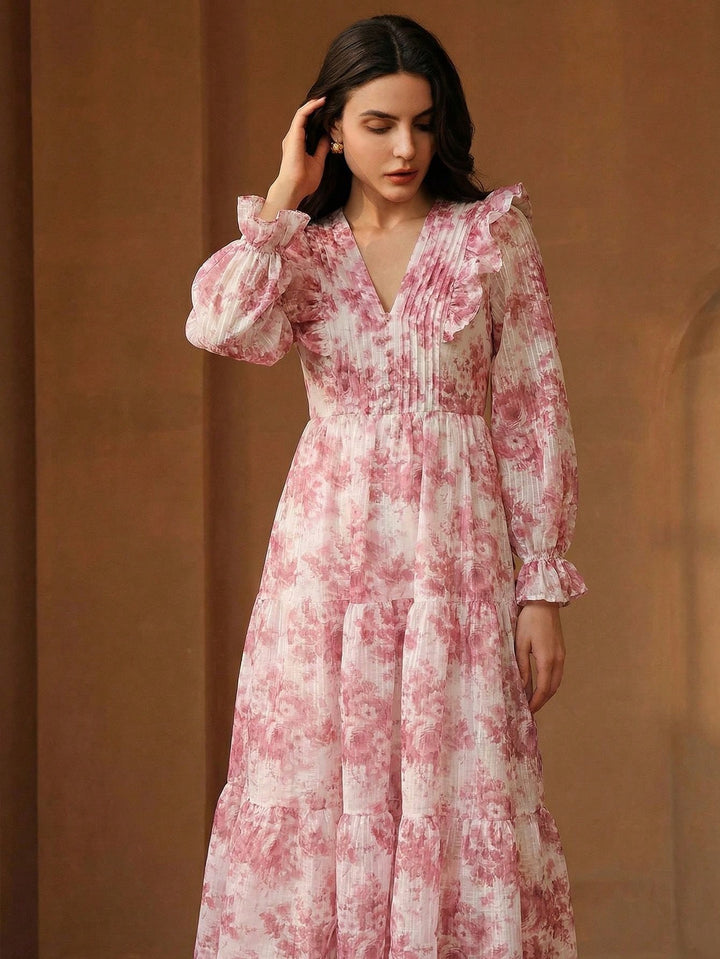 Rochie maxi SHEIN, roz