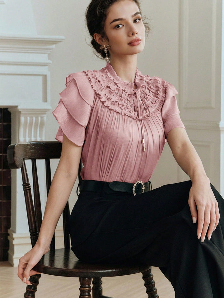 Bluza eleganta SHEIN, roz