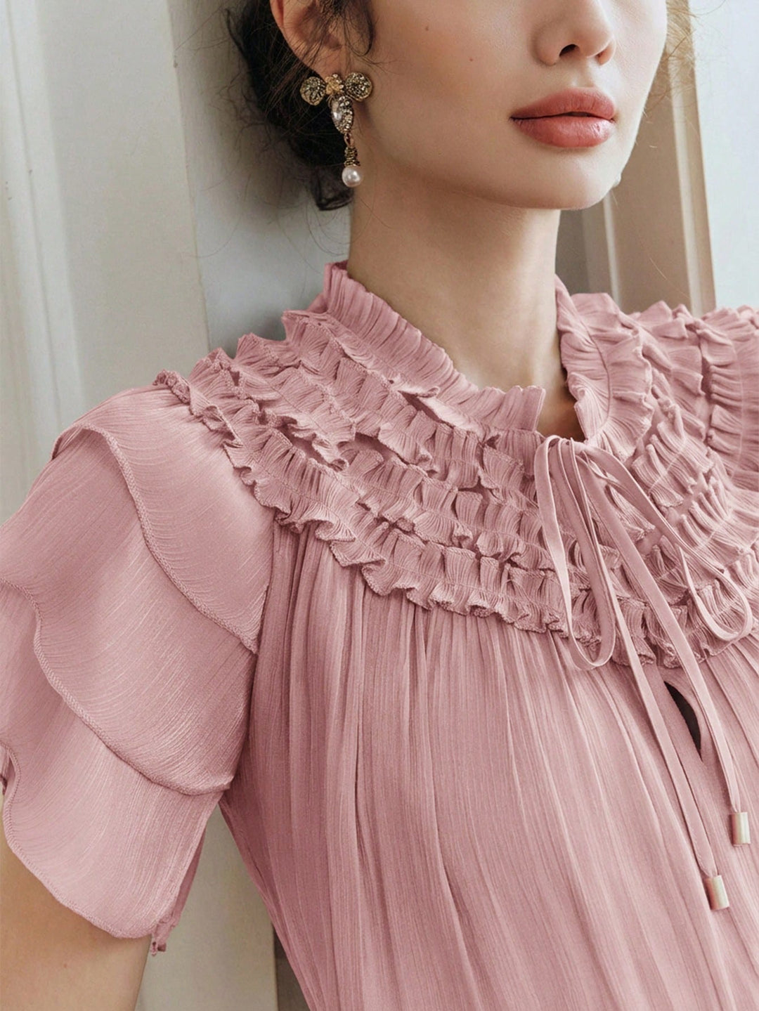 Bluza eleganta SHEIN, roz