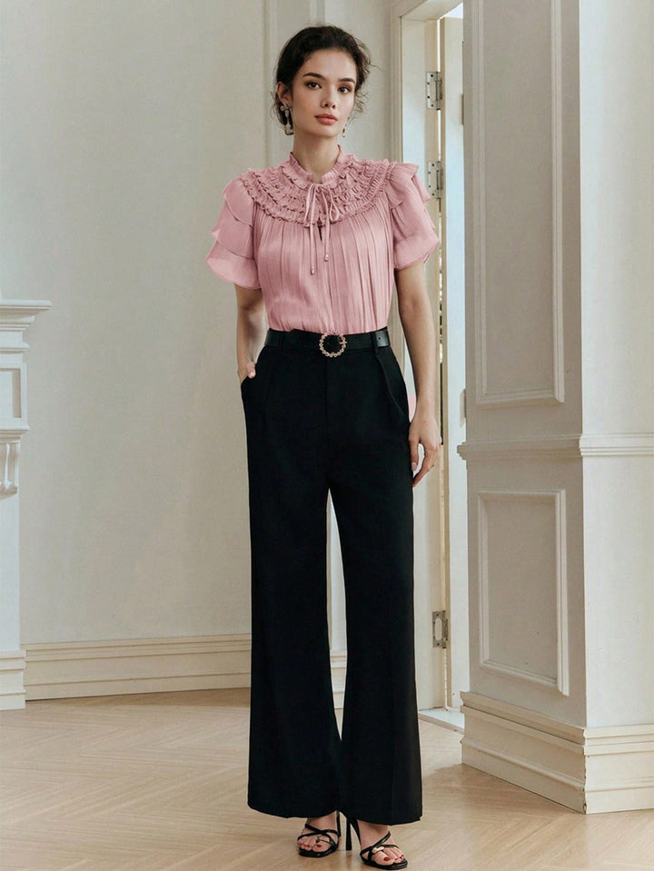 Bluza eleganta SHEIN, roz