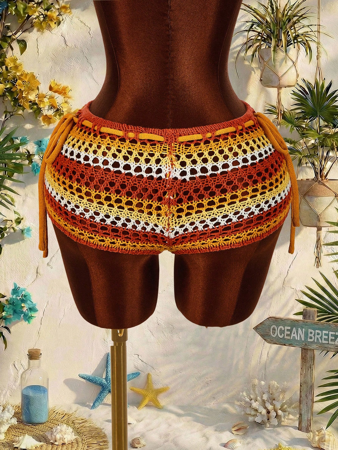 Pantaloni SHEIN, portocaliu