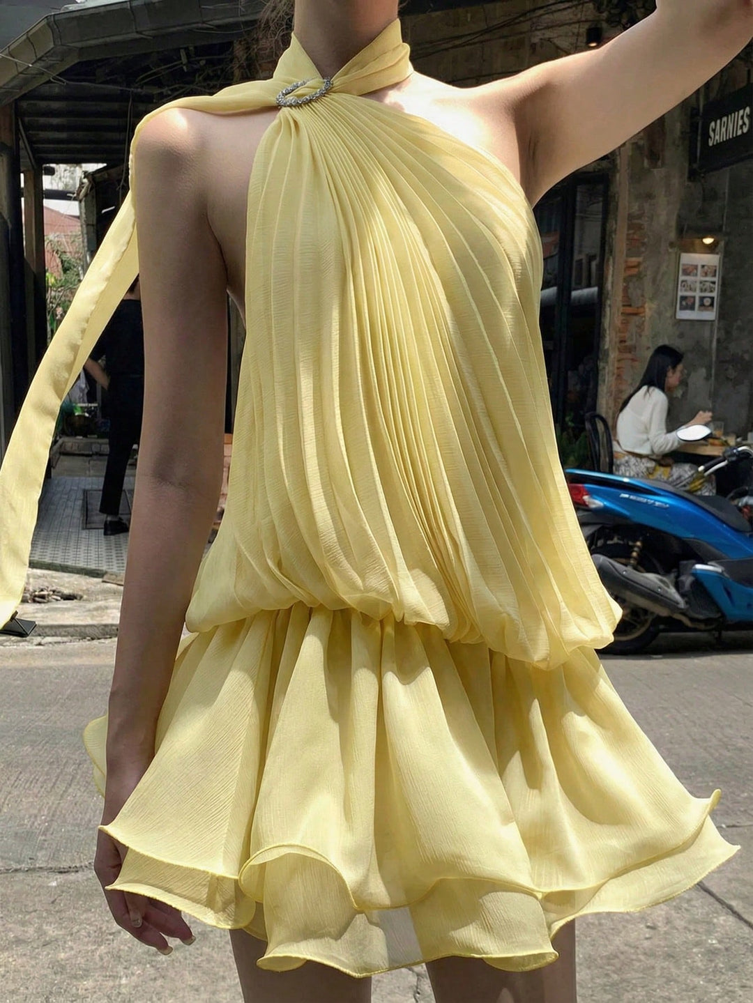 Rochie scurtă SHEIN, galben