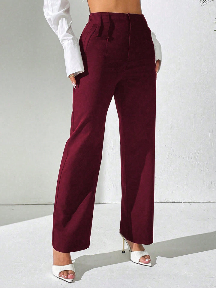Pantaloni SHEIN, vișiniu