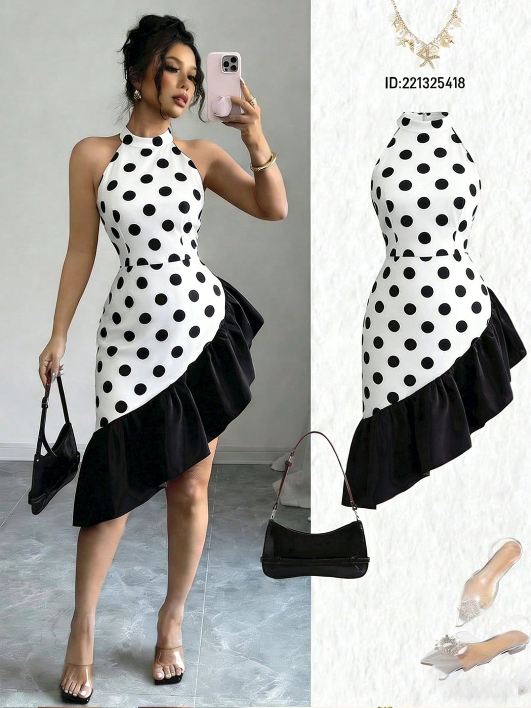 Rochie scurtă SHEIN, alb