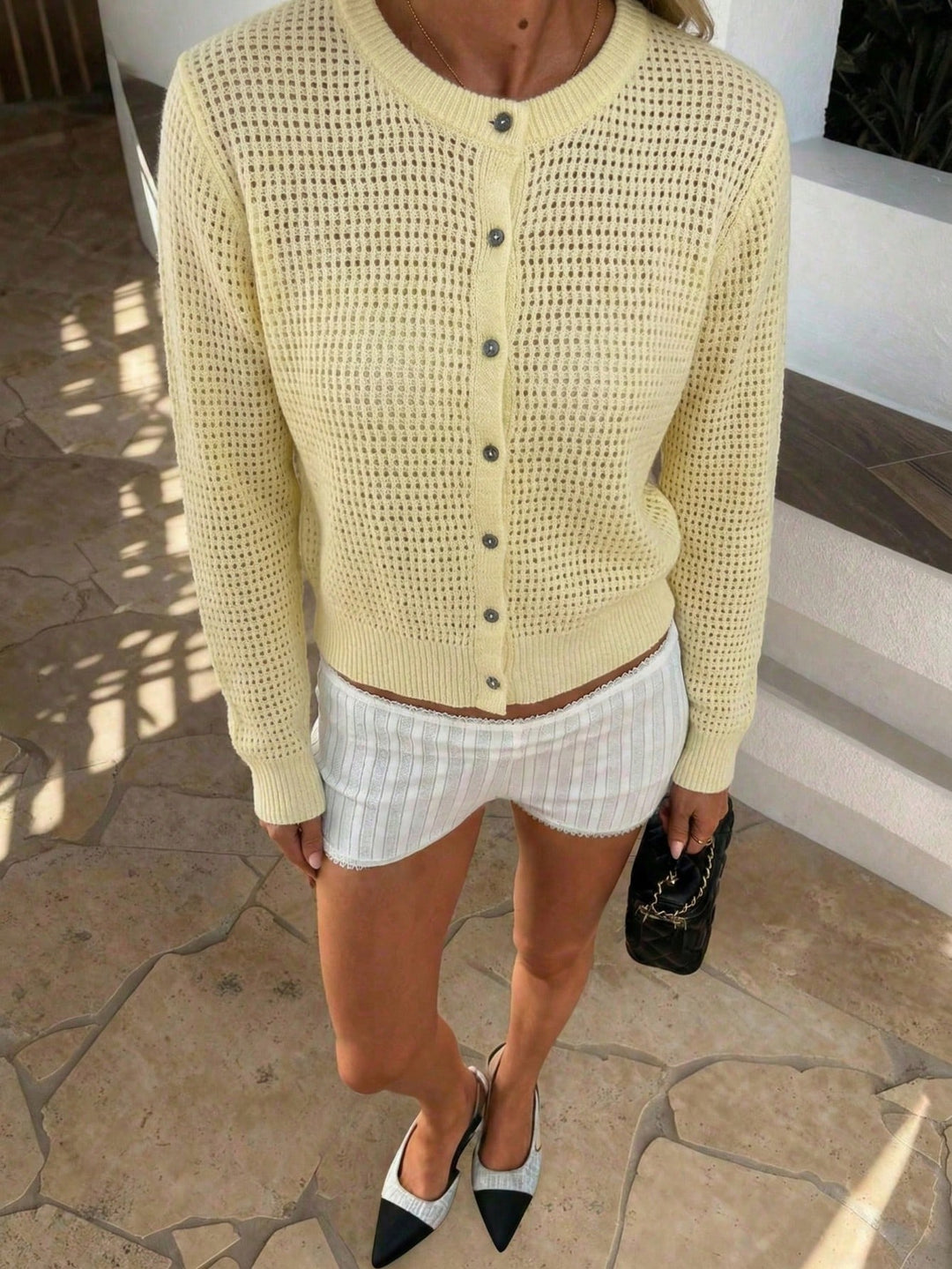 Cardigan SHEIN, galben
