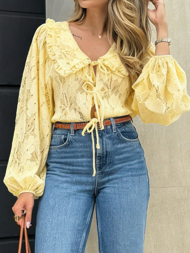 Top SHEIN, galben