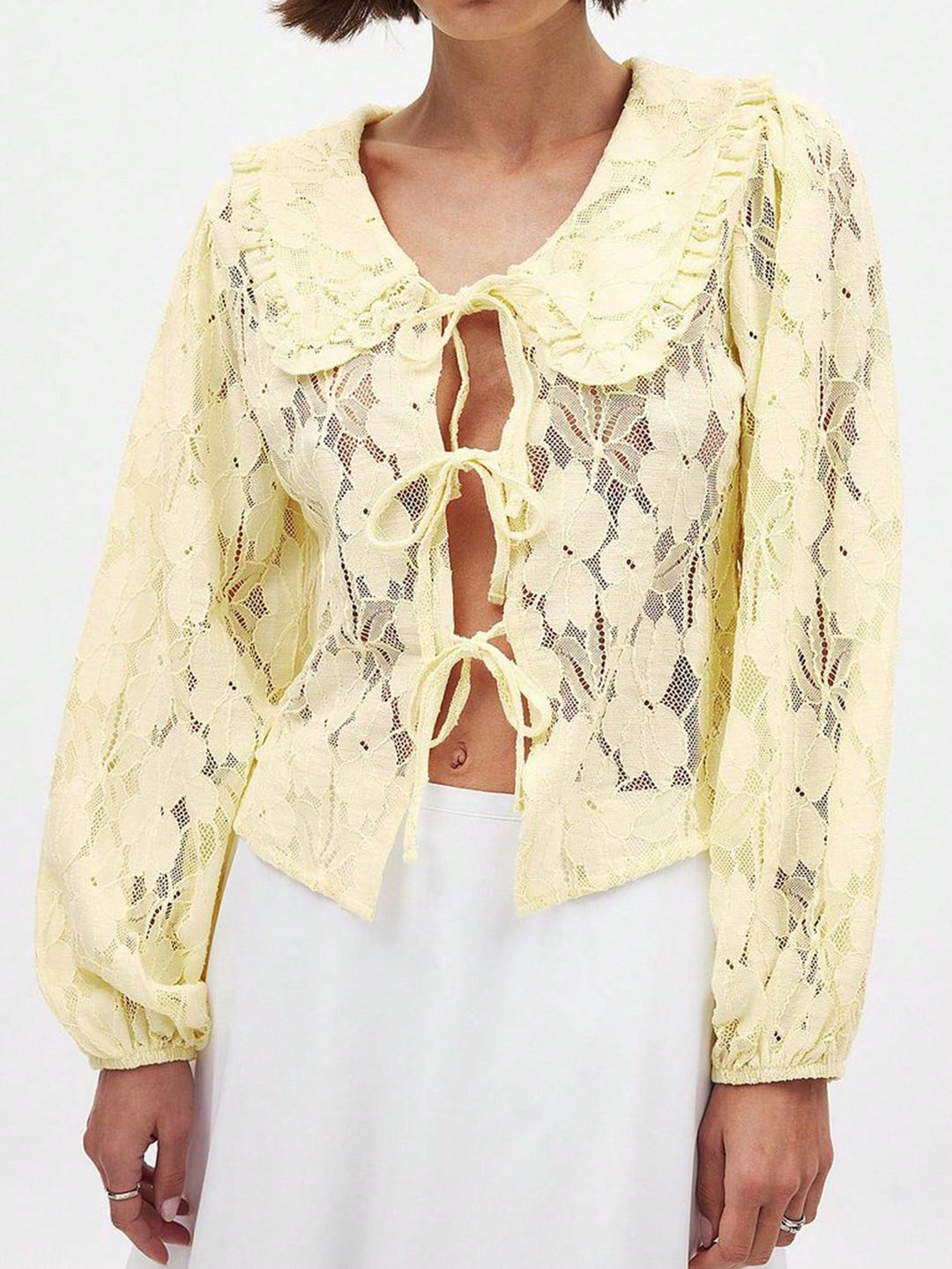 Top SHEIN, galben