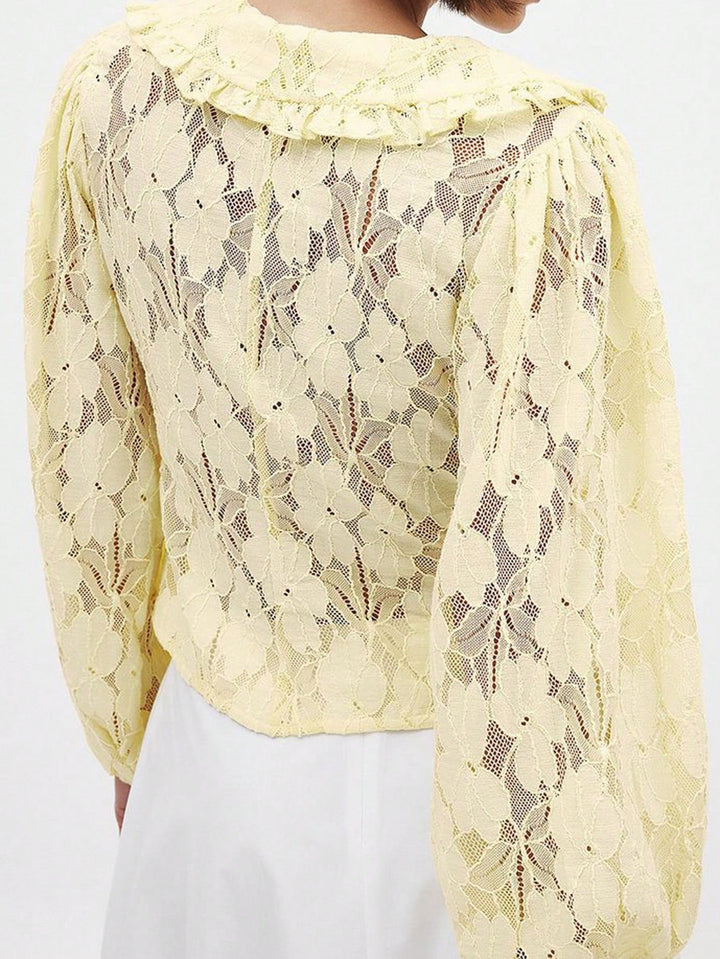 Top SHEIN, galben