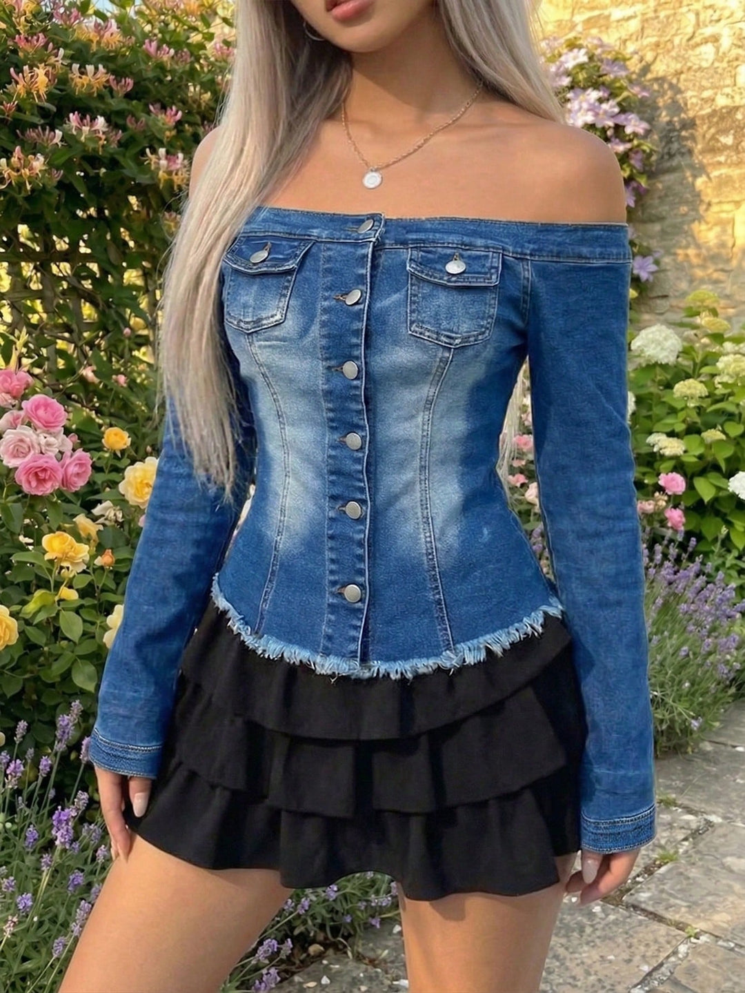 Top SHEIN, albastru