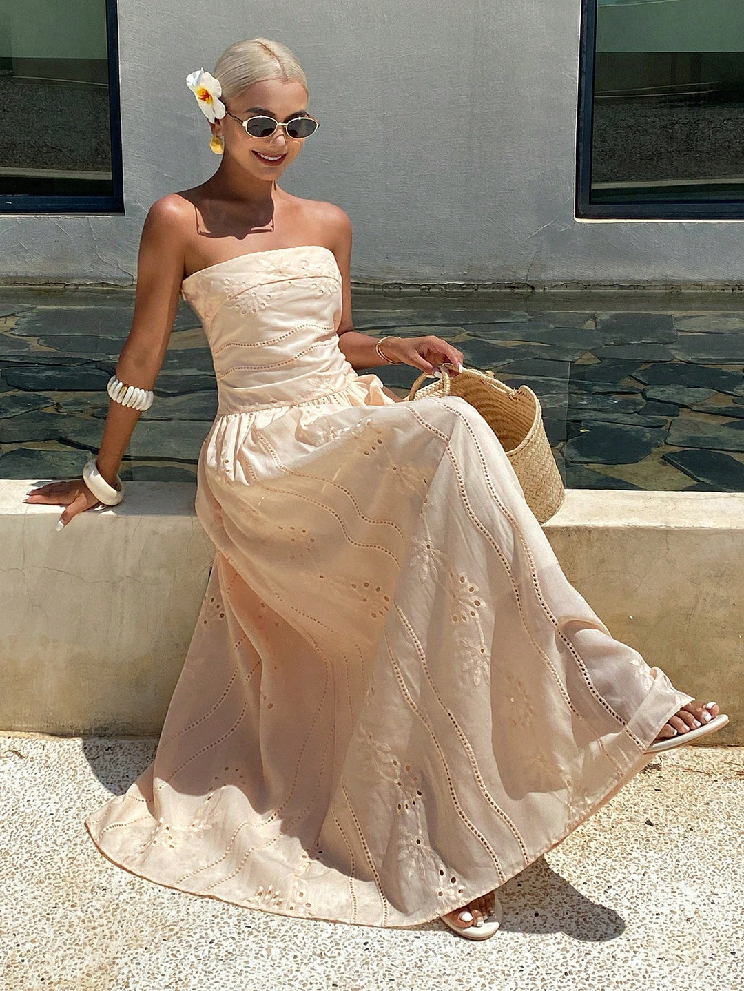 Rochie maxi SHEIN, galben