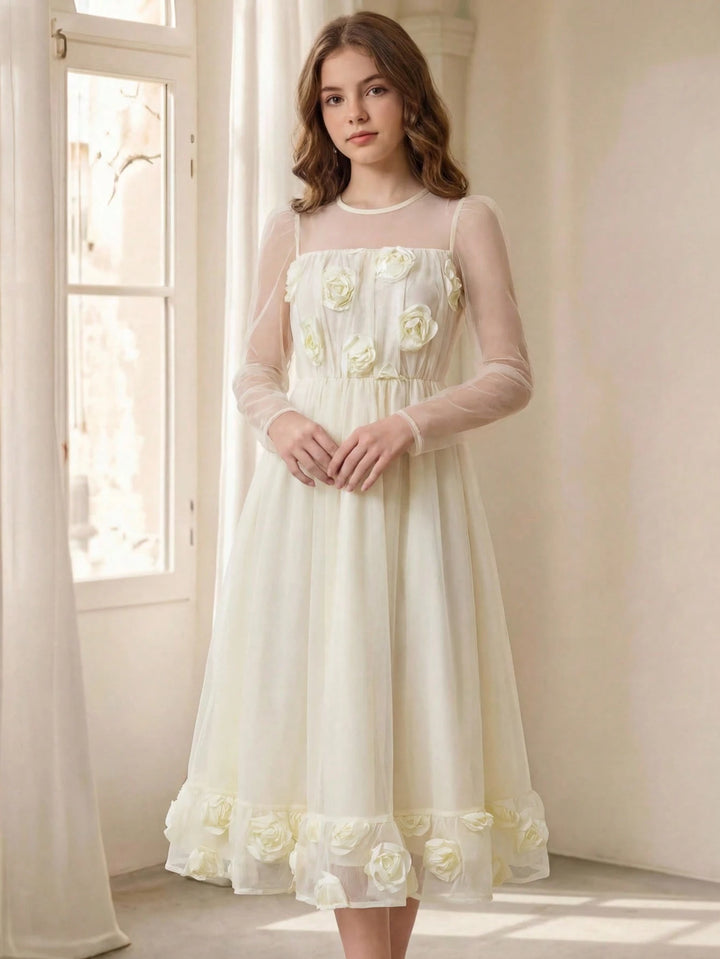 Rochie SHEIN, crem
