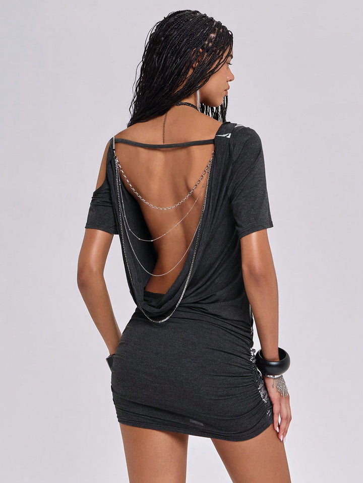 Rochie mini SHEIN, gri