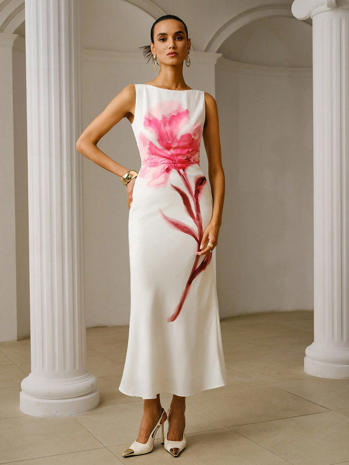 Rochie maxi SHEIN, roz