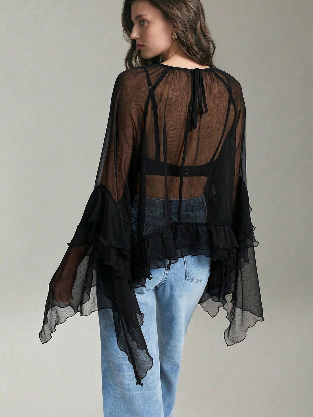 Top SHEIN, negru
