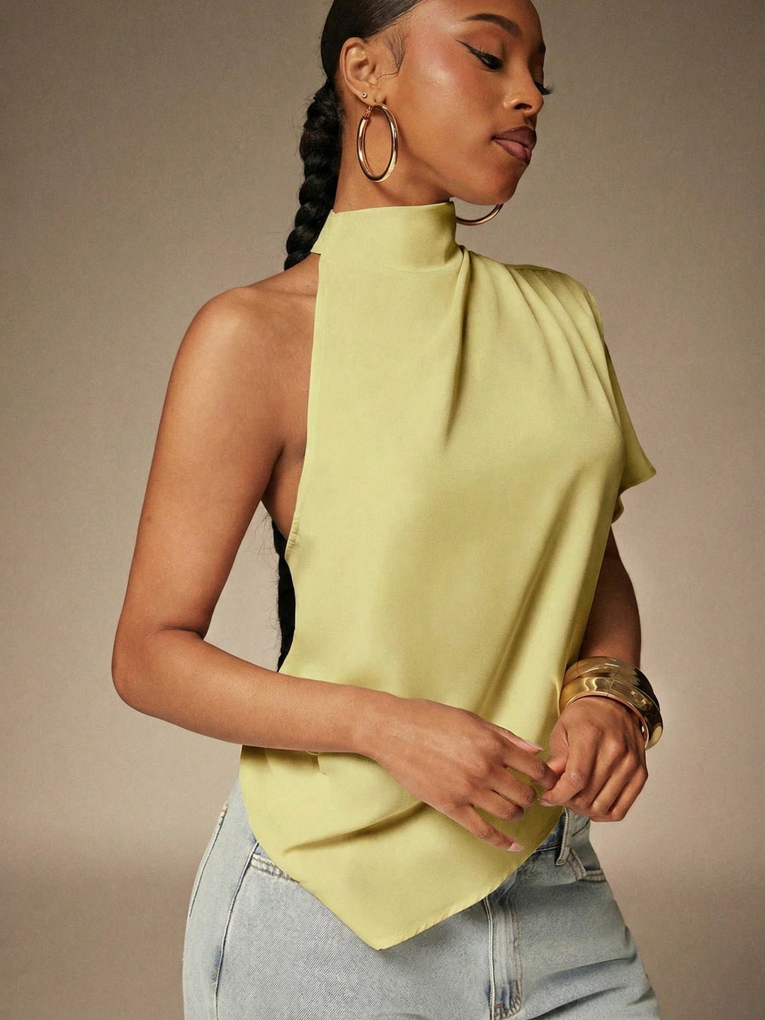 Top SHEIN, galben