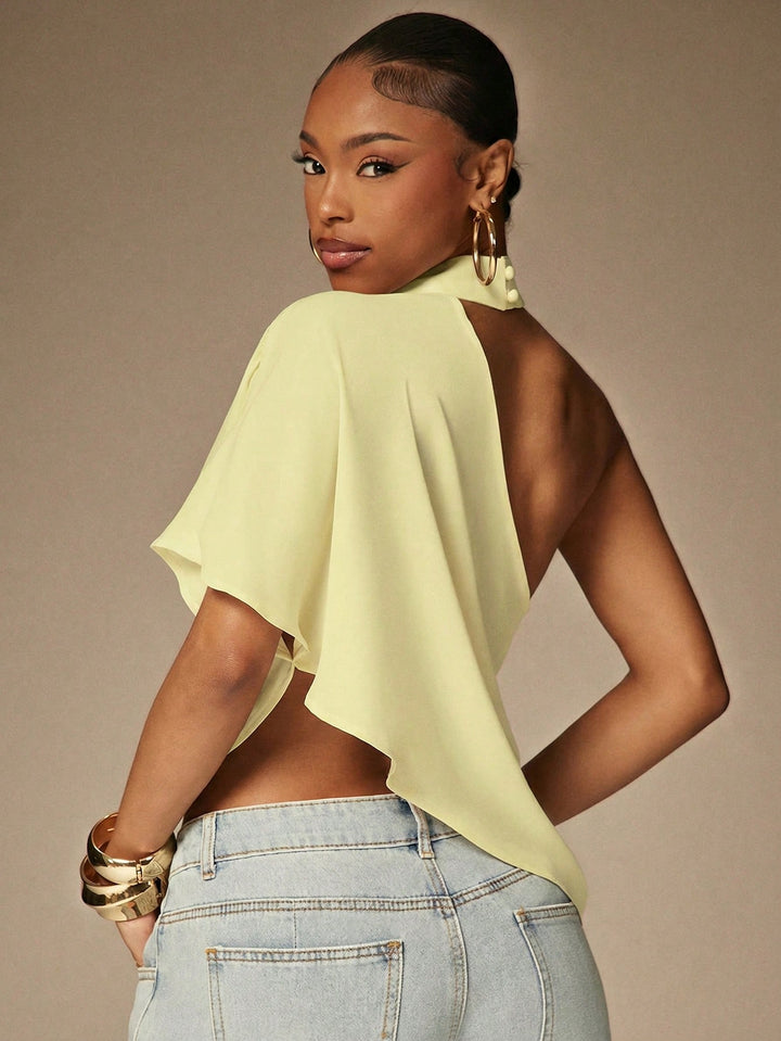 Top SHEIN, galben