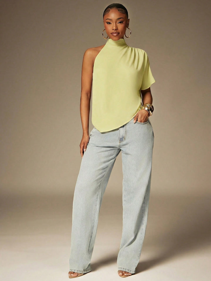Top SHEIN, galben