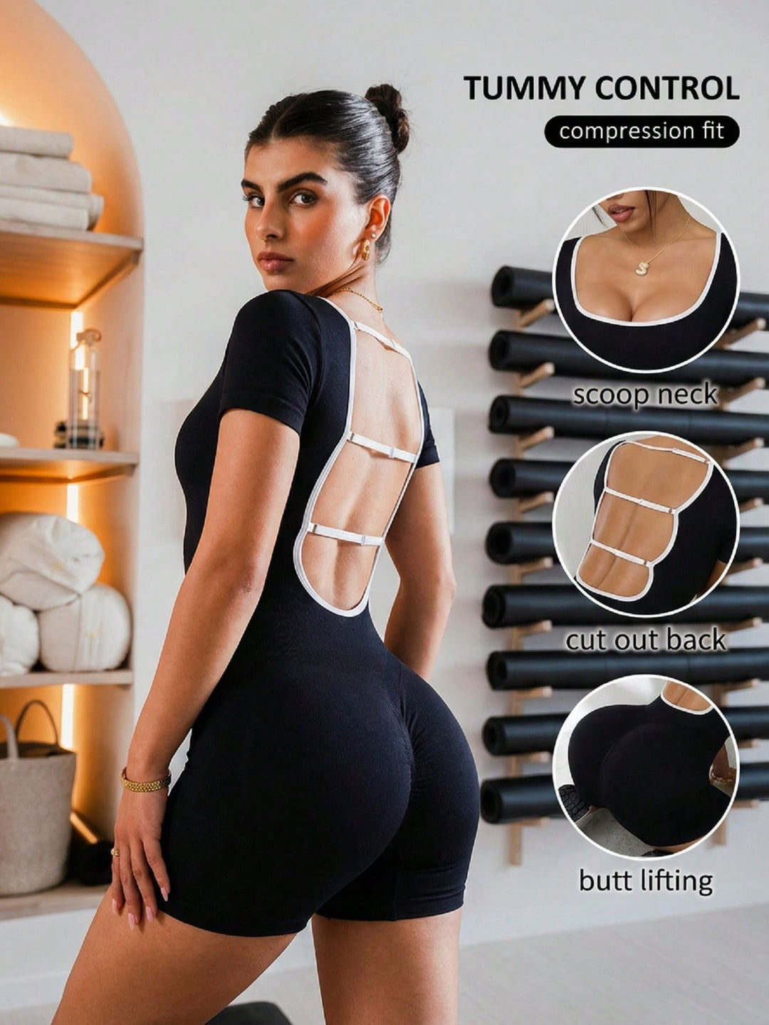 Salopetă SHEIN, negru