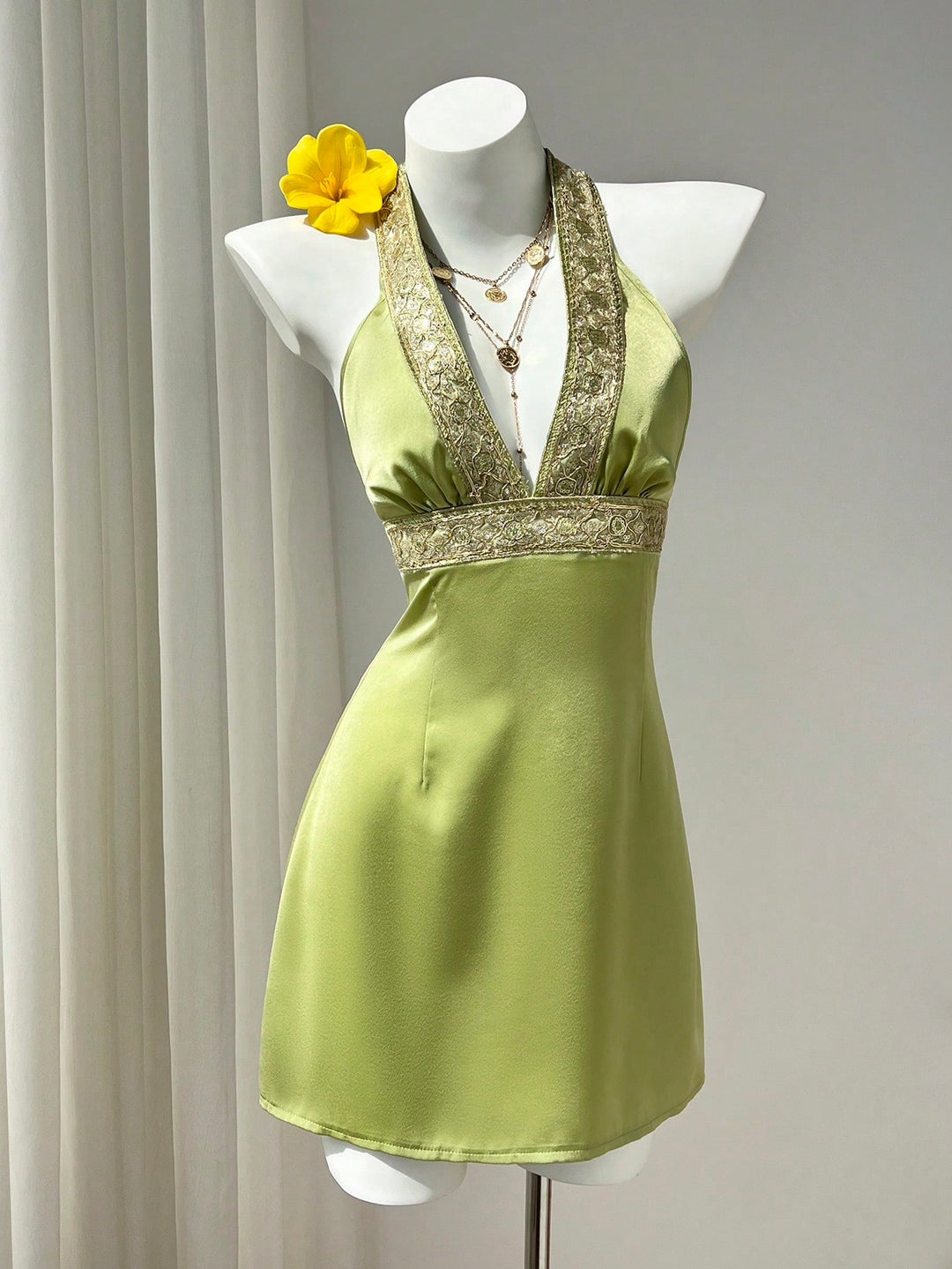 Rochie scurtă SHEIN, verde