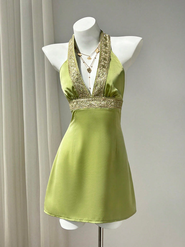 Rochie scurtă SHEIN, verde