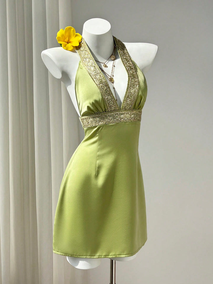 Rochie scurtă SHEIN, verde