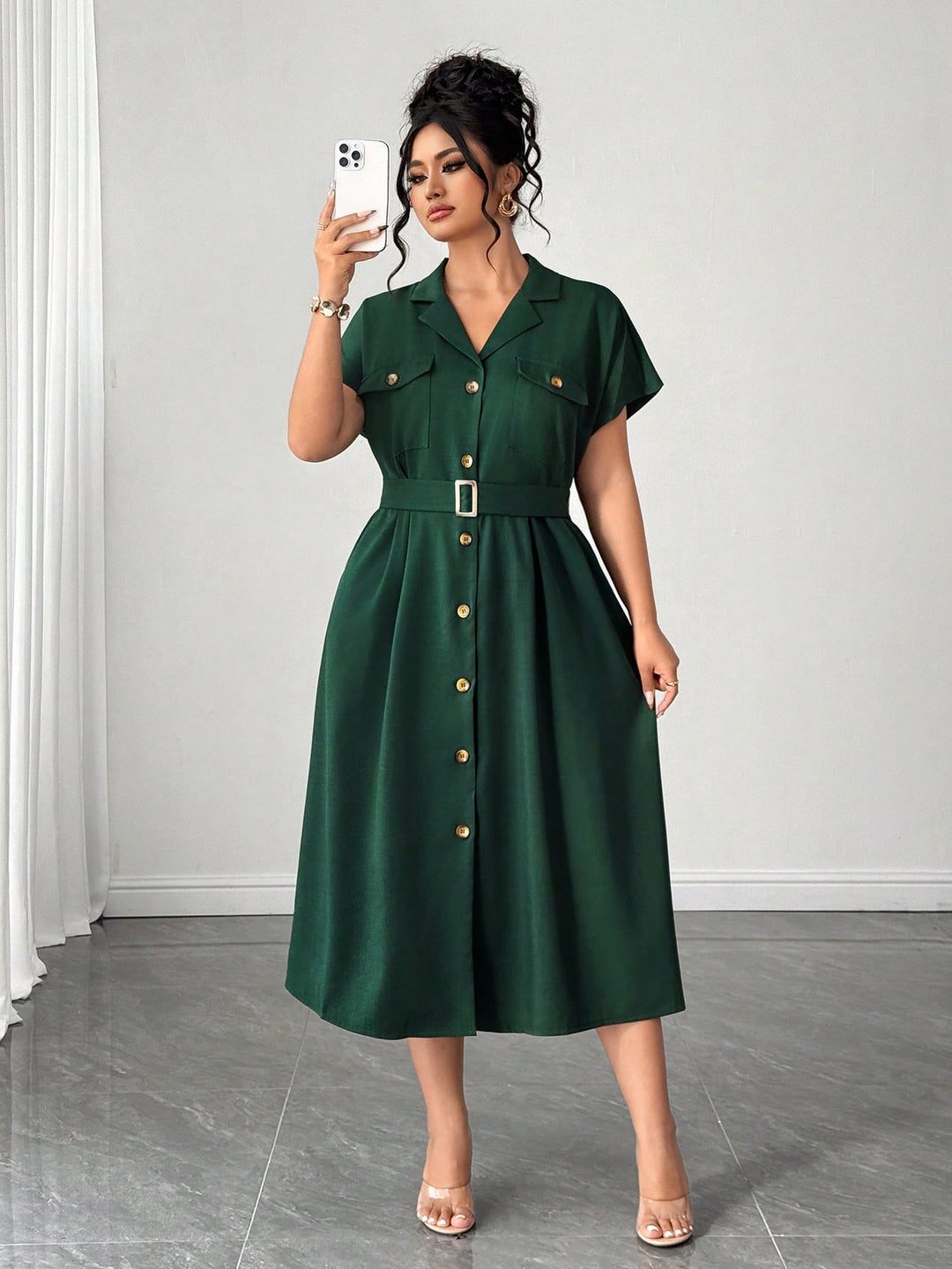Rochie SHEIN, verde