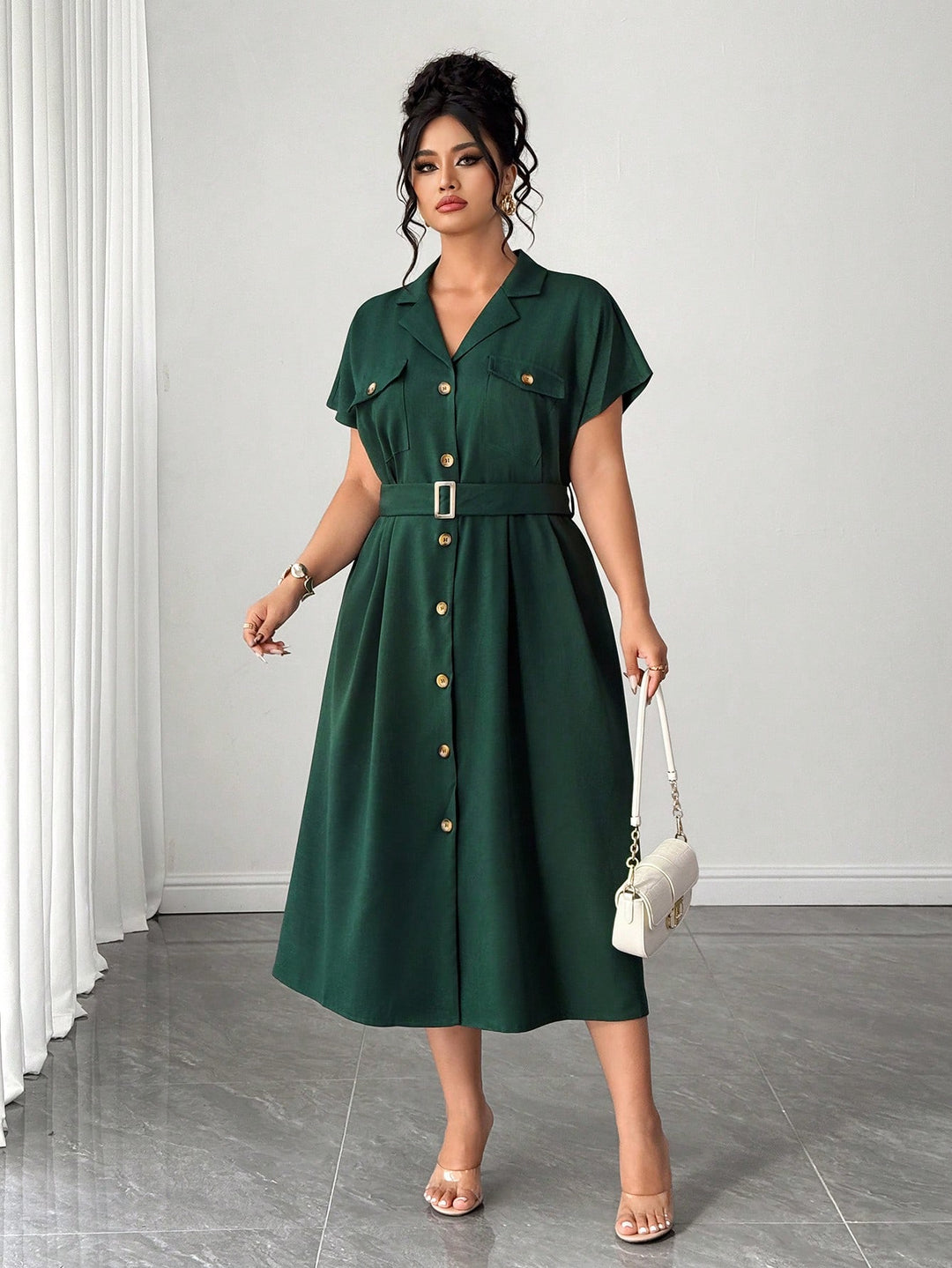 Rochie SHEIN, verde