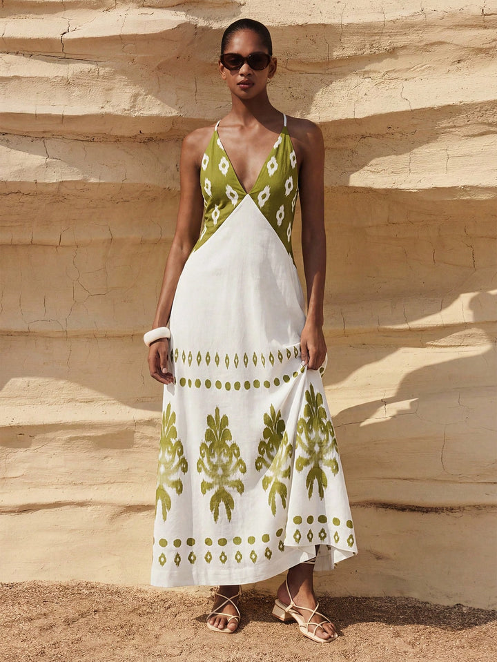 Rochie maxi SHEIN, verde