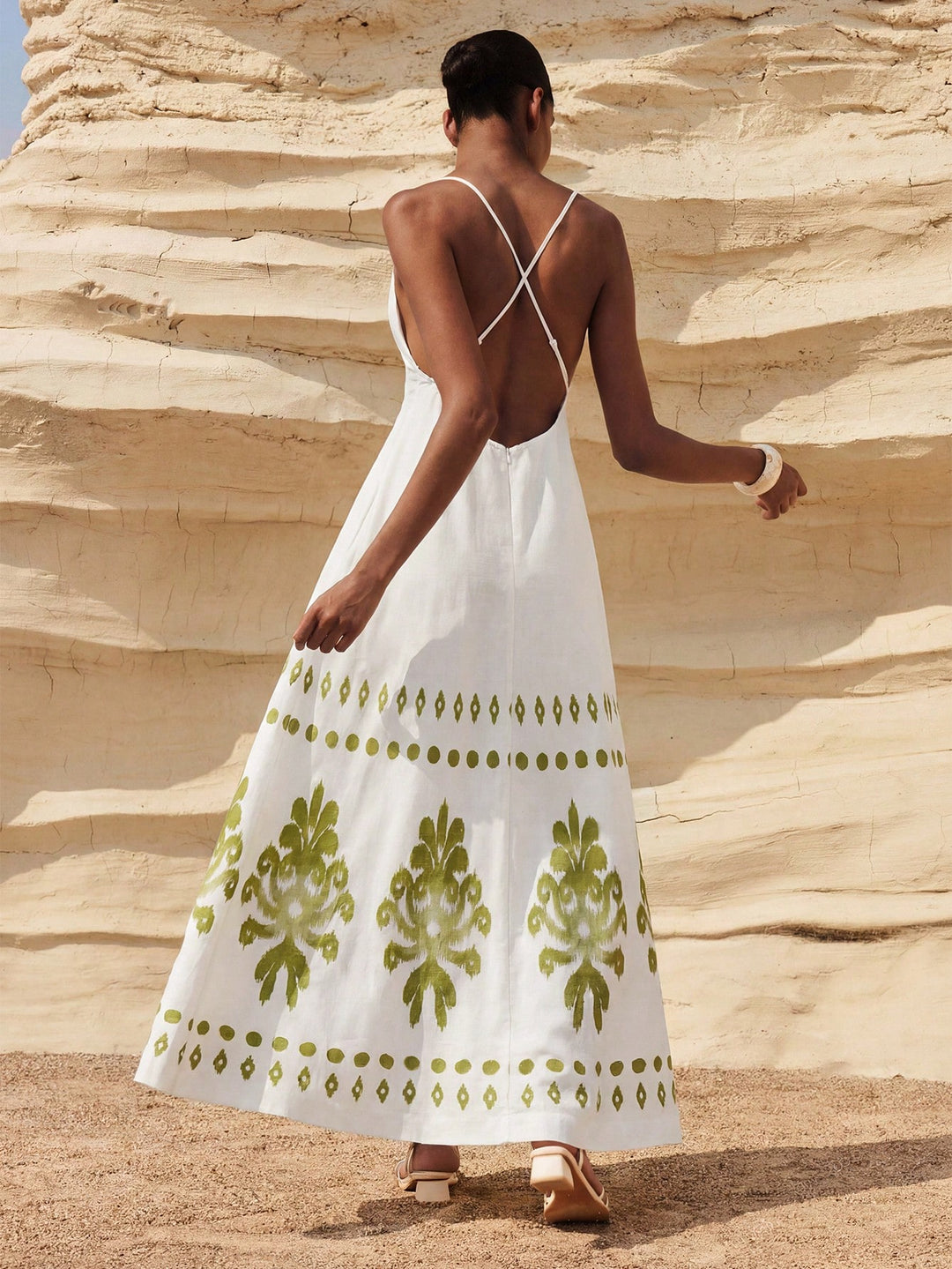 Rochie maxi SHEIN, verde