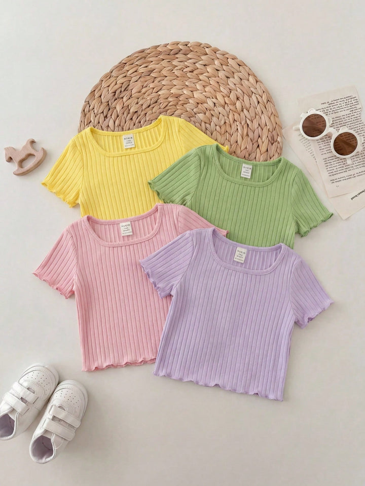 Tricou cu volane SHEIN