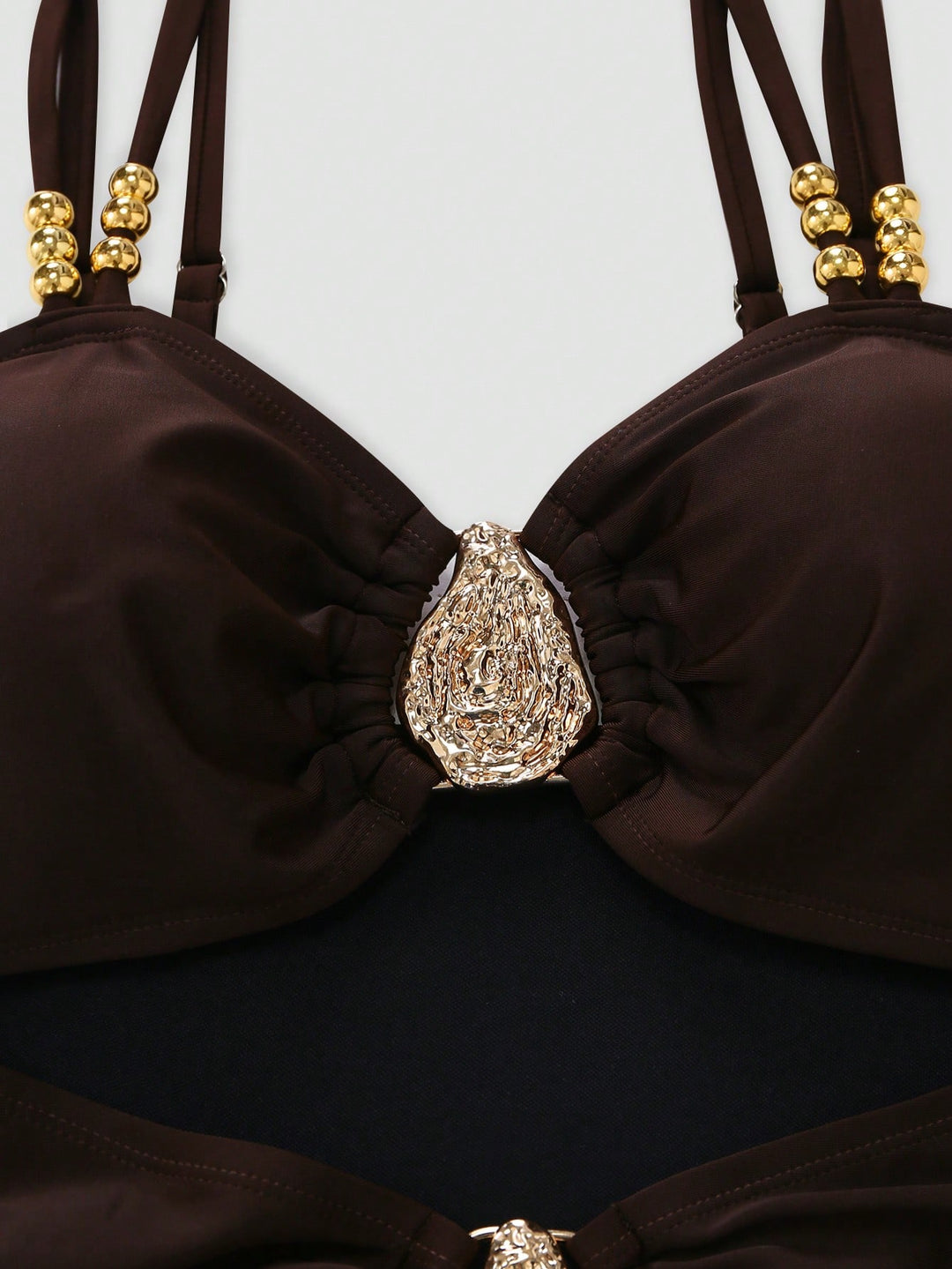 Costum de baie SHEIN, maro
