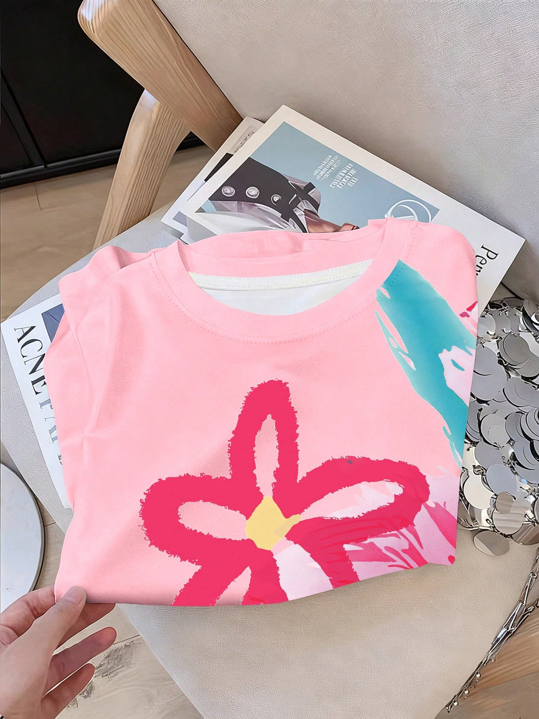 Tricou SHEIN, roz
