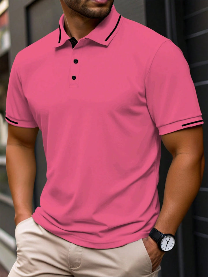 Tricou polo SHEIN, roz