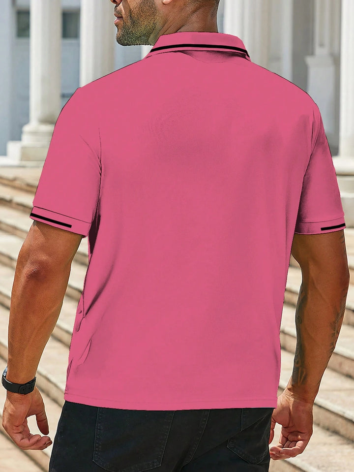 Tricou polo SHEIN, roz