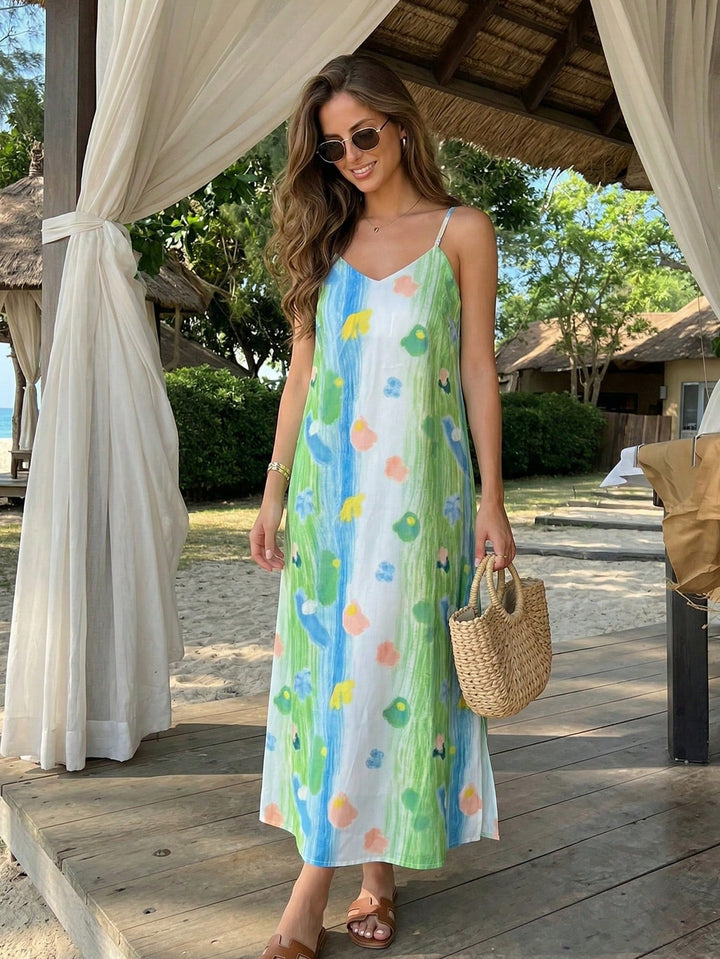 Rochie midi SHEIN, verde