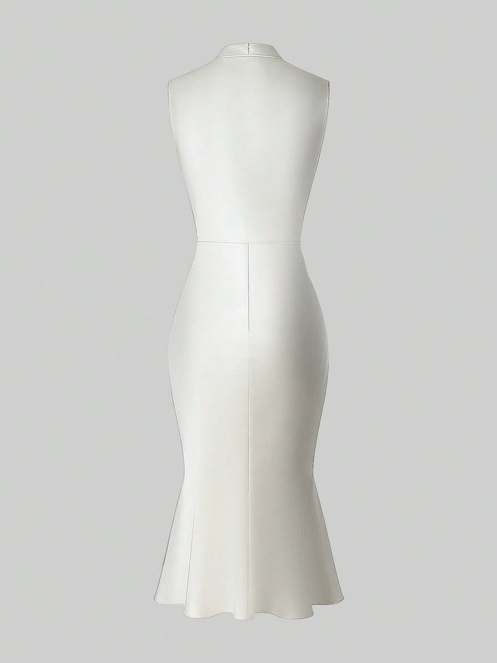 Rochie midi SHEIN, alb