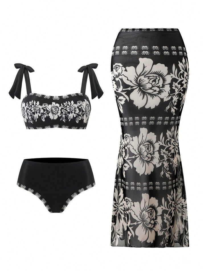 Set bikini SHEIN, mix culori
