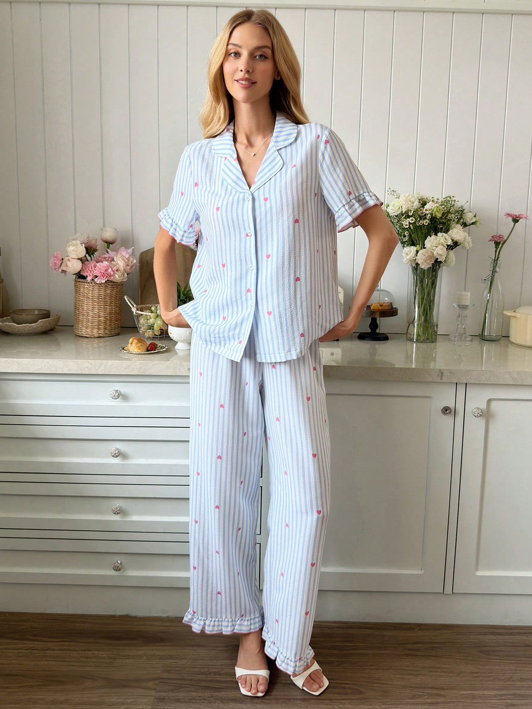Compleu pijamale SHEIN, mix culori