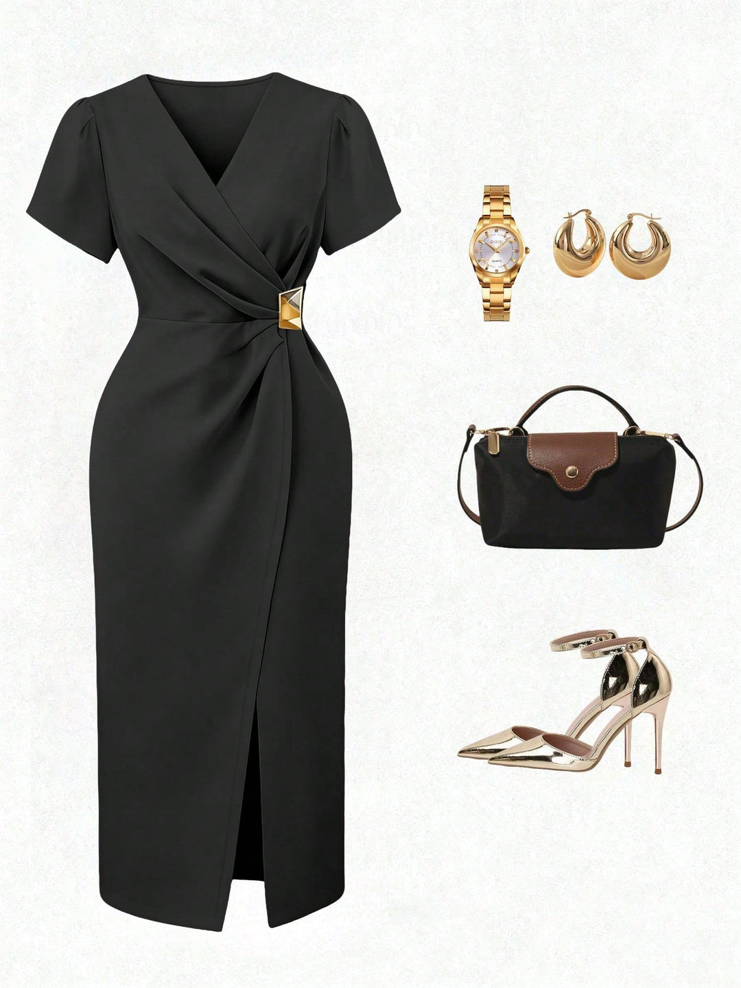 Rochie maxi SHEIN, negru