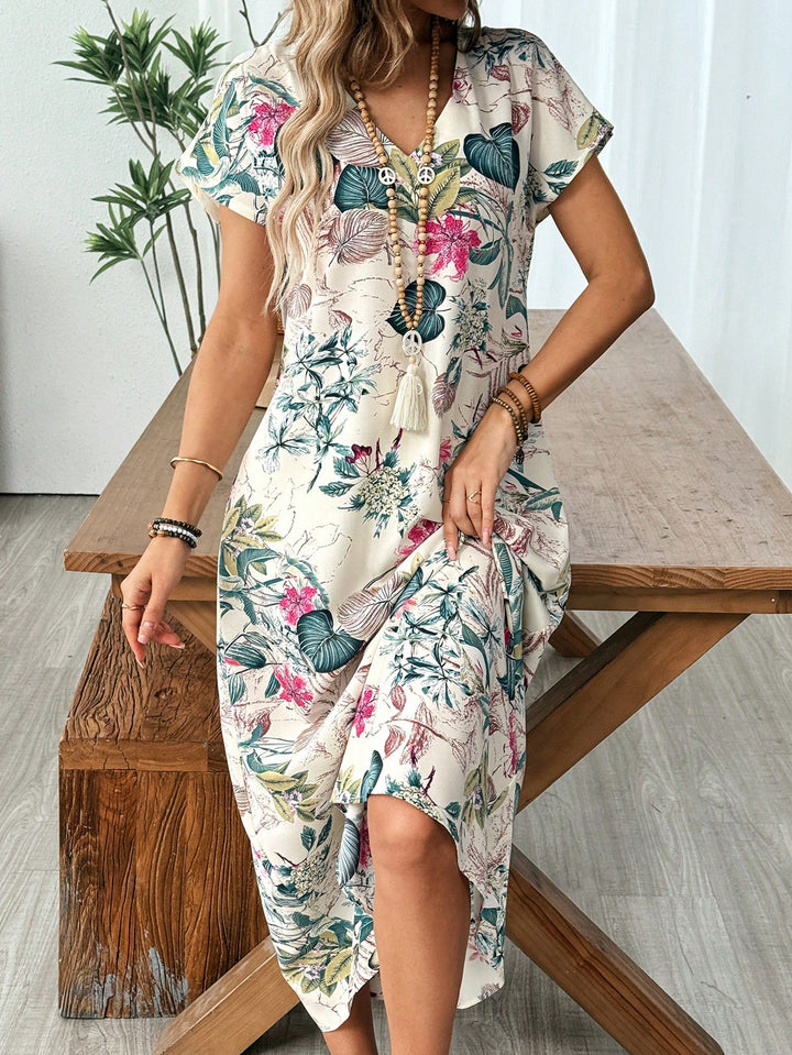 Rochie maxi SHEIN, mix culori