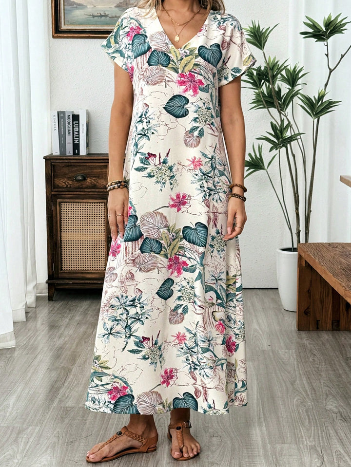 Rochie maxi SHEIN, mix culori